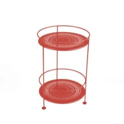 Guinguette Side Table Perforated Ø40 Cm, Capucine