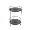 Guinguette Side Table Perforated Ø40 Cm, Antracit