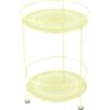 Guinguette Perforated Side Table, Frosted Lemon