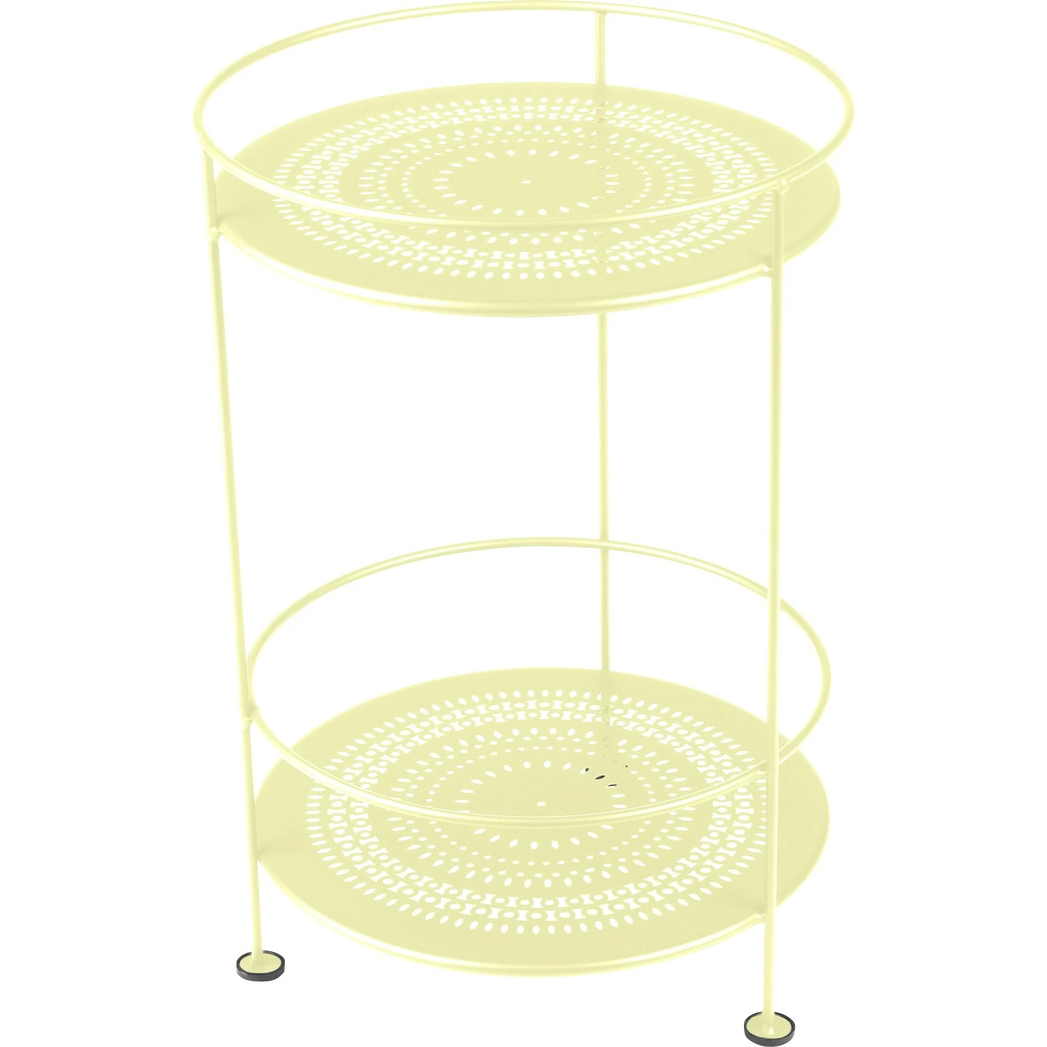 Guinguette Perforated Side Table, Frosted Lemon 1 Guinguette Perforated Side Table, Frosted Lemon