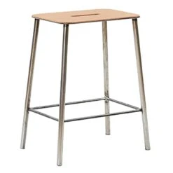 Frama Adam Stool 50 Cm, Oak/Steel