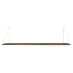 Frama Dark Shelf D20 W80, Brass Brackets