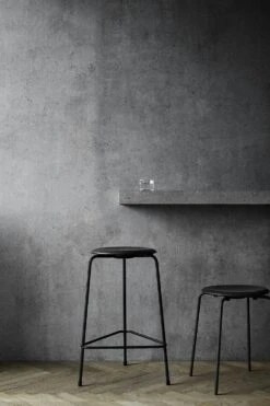 Fritz Hansen Dot Stool, Black -Maze Furni Shop fritz hansen dot stool 9