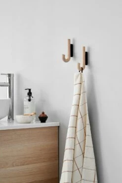 GEJST Hook, Oak / Black -Maze Furni Shop gejst hook oak 31