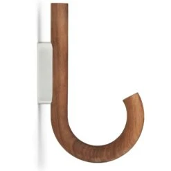 GEJST Hook, Walnut / Chrome