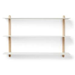 GEJST Nivo Wall Shelf A, Light Oak / White