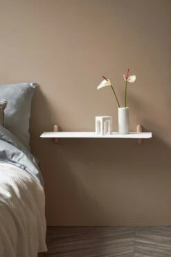 GEJST Nivo Wall Shelf G, Light Oak / White -Maze Furni Shop gejst nivo wall shelf g 12