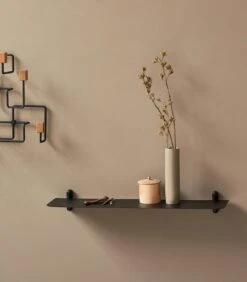 GEJST Nivo Wall Shelf G, Black Ash / Black -Maze Furni Shop gejst nivo wall shelf g 14