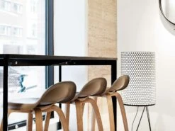 Gubi 3D Barstool Wood Base Walnut, 65 Cm, Hirek Shy Cherry 9 Gubi 3D Barstool Wood Base Walnut, 65 Cm, Hirek Shy Cherry -Maze Furni Shop gubi 3d barstool wood base walnut hirek 4