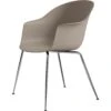 Gubi Bat Chair Conic, Chrome/ New Beige