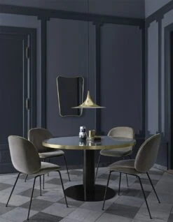 Gubi Beetle Chair Upholstered Black Base / Eros, Concrete -Maze Furni Shop gubi beetle chair upholstered black base 15