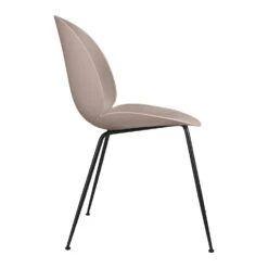 Gubi Beetle Dining Chair Unupholstered, Conic Base Black Chromed, Black -Maze Furni Shop gubi beetle dining chair unupholstered conic base black chromed 2