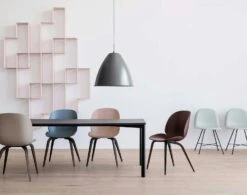 Gubi Beetle Dining Chair Unupholstered, Wood Base Smoked Oak, New Beige 8 Gubi Beetle Dining Chair Unupholstered, Wood Base Smoked Oak, New Beige -Maze Furni Shop gubi beetle dining chair unupholstered wood base smoked oak 2