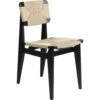 Gubi C-Chair Chair, Paper Cord / Oiled Black Oak