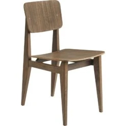 Gubi C-Chair Chair, Veneer / Oiled Walnut