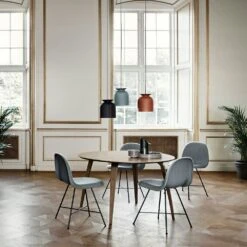 Gubi Dining Table Round, Walnut -Maze Furni Shop gubi dining table round 3