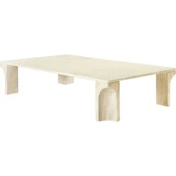 Gubi Doric Coffee Table Neutral White, 80x140 Cm