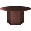 Gubi Epic Coffee Table Ø80 Steel, Earthy Red
