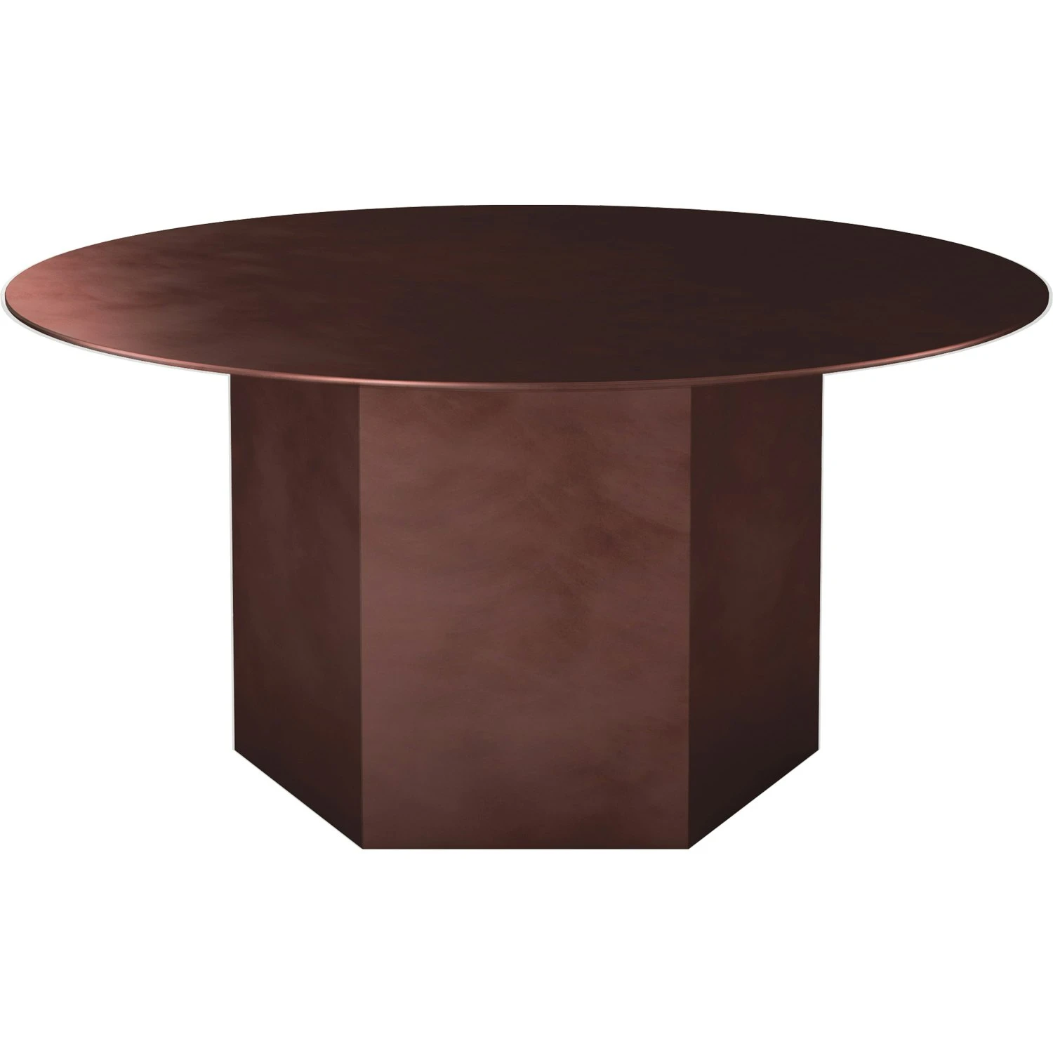 Gubi Epic Coffee Table Ø80 Steel, Earthy Red 1 Gubi Epic Coffee Table Ø80 Steel, Earthy Red