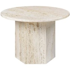 Gubi Epic Coffee Table Round 60 Cm, Neutral White