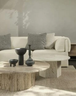 Gubi Epic Coffee Table Round 80 Cm, Neutral White -Maze Furni Shop gubi epic coffee table round 80 cm 18