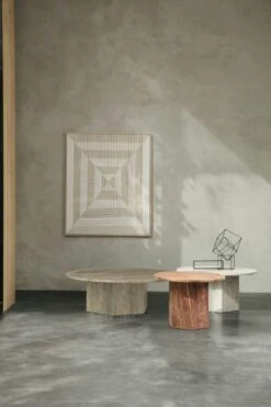 Gubi Epic Coffee Table Round 80 Cm, Neutral White -Maze Furni Shop gubi epic coffee table round 80 cm 20