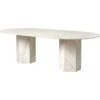 Gubi Epic Dining Table Elliptic 120x240 Cm, Neutral White