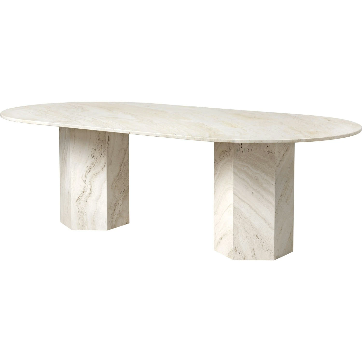 Gubi Epic Dining Table Elliptic 120x240 Cm, Neutral White 1 Gubi Epic Dining Table Elliptic 120x240 Cm, Neutral White