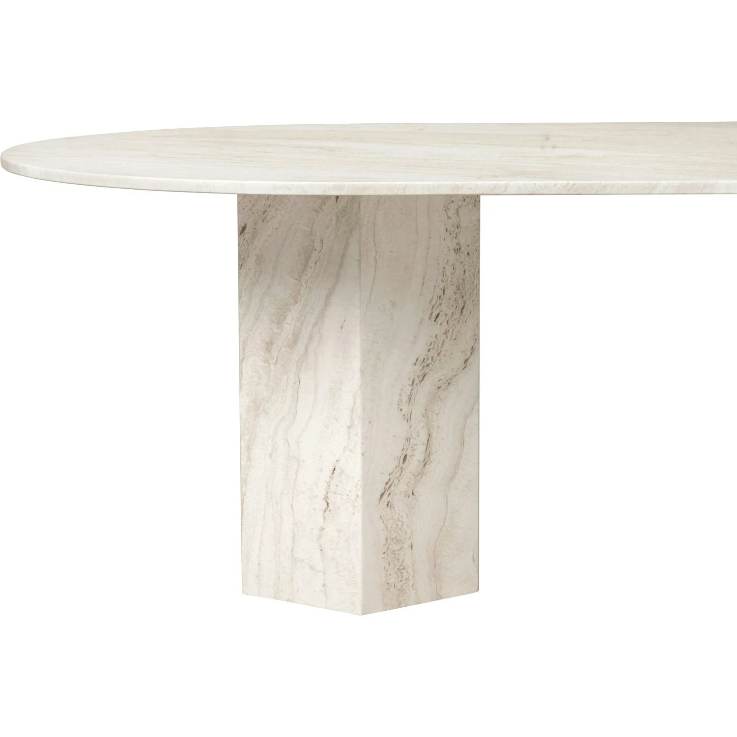 Gubi Epic Dining Table Elliptic 120x240 Cm, Neutral White 4 Gubi Epic Dining Table Elliptic 120x240 Cm, Neutral White - Image 4