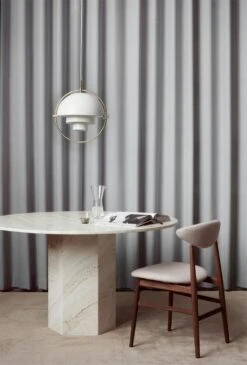 Gubi Epic Dining Table Rund Ø130 Cm, White Travertine 9 Gubi Epic Dining Table Rund Ø130 Cm, White Travertine -Maze Furni Shop gubi epic dining table round 130 cm 3