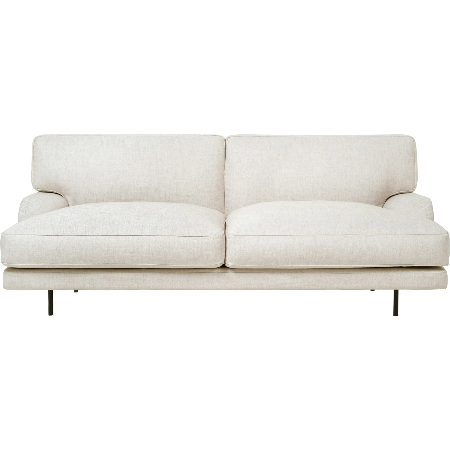Gubi Flaneur Sofa FC 2,5-Seater, Legs Black / Hot Madison 419 Off White 1 Gubi Flaneur Sofa FC 2,5-Seater, Legs Black / Hot Madison 419 Off White