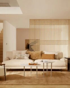 Gubi Flaneur Sofa FC 2-Seater, Leg Brass / Hot Madison 073 Beige 5 Gubi Flaneur Sofa FC 2-Seater, Leg Brass / Hot Madison 073 Beige -Maze Furni Shop gubi flaneur sofa fc brass hot madison 073 beige 1