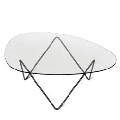 Gubi Pedrera Coffee Table, Black Semi Matte