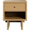 Gubi Private Side Table 50x40x60 Cm, Light Stained Oak