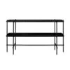 Gubi Ts Console 2 Racks Black, Metal/Black Marble