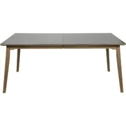Note 90 Dining Table, Black Oiled Oak / Graphite Grey Laminate