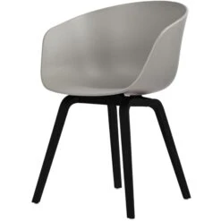 Hay AAC 22 Chair, Waterbased Lacquered Oak Black / Concrete
