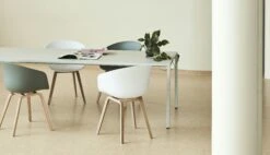 Hay AAC 22 Chair, Waterbased Lacquered Oak / White -Maze Furni Shop hay aac 22 chair waterbased lacquered oak 5
