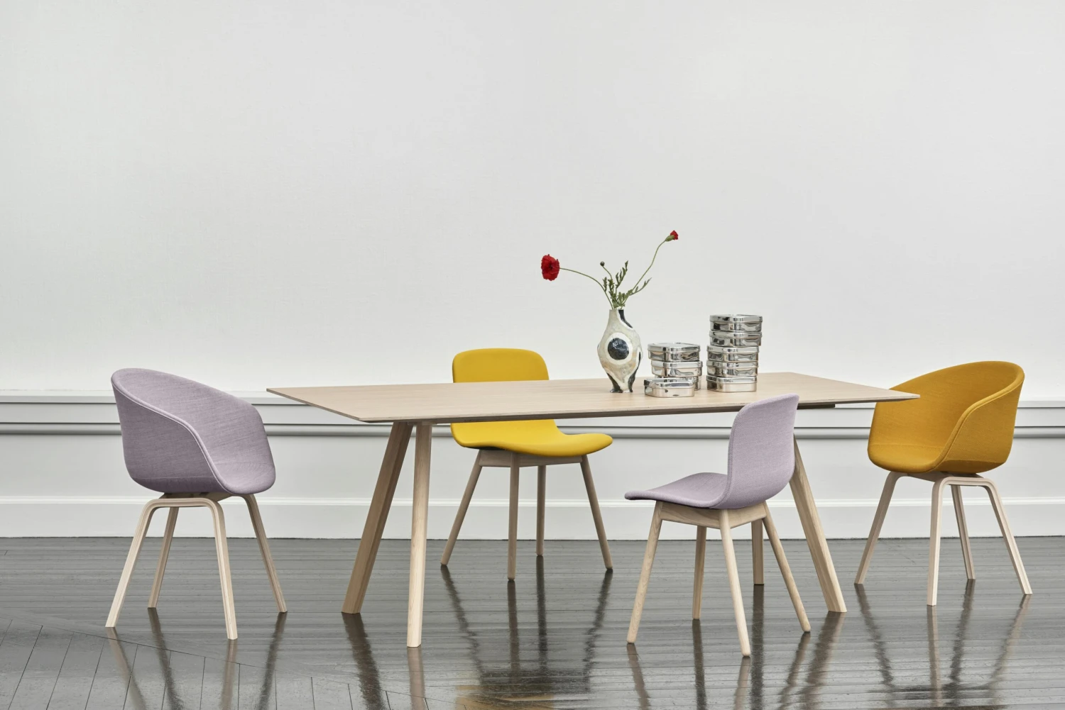 Hay AAC 23 Chair, Water-based Lacquered Oak / Steelcut Trio 446 5 Hay AAC 23 Chair, Water-based Lacquered Oak / Steelcut Trio 446 - Image 5