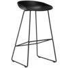 Hay AAS 38 Bar Stool High, Black Frame / Black