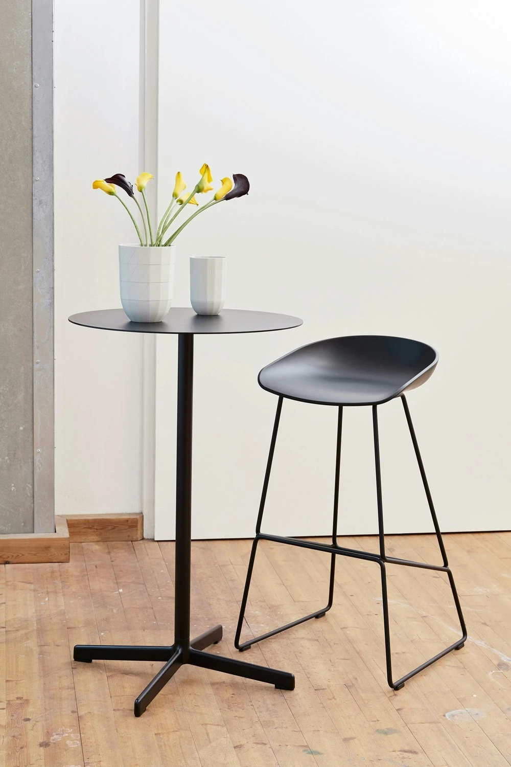 Hay AAS 38 Bar Stool High, Black Frame / Black 2 Hay AAS 38 Bar Stool High, Black Frame / Black - Image 2