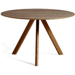 Hay CPH 20 Table Ø120x74 Cm, Water Based Lacquered Walnut