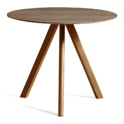 Hay CPH 20 Table Ø90x74 Cm, Water-based Lacquered Walnut
