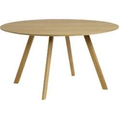 Hay CPH 25 Table Ø140x74 Cm, Water-based Lacquered Oak