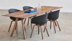 Hay CPH 30 Table 90x250x74 Cm, Waterbased Lacquered Walnut -Maze Furni Shop hay copenhague cph 30 table 90x250x74 cm 27 1