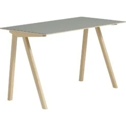 Hay CPH 90 Desk, Waterbased Lacquered Oak/Grey Linoleum