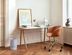 Hay CPH 90 Desk Waterbased Lacquered Oak/White Laminate -Maze Furni Shop hay cph 90 desk waterbased lacquered oak 2 2