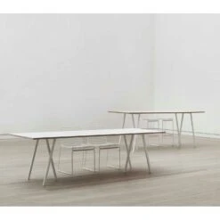 Hay Loop Stand Table 200 Cm, Linoleum / Grey -Maze Furni Shop hay loop stand table 200 cm 1 2