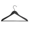 Hay Soft Hanger With Bar Thin 4-pack, Black