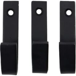 House Doctor Bath Hooks 7 Cm 3-pack, Black